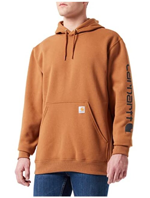 Carhartt mens Loose Fit Midweight Logo Sleeve Graphic Sweatshirt (Big & Tall)