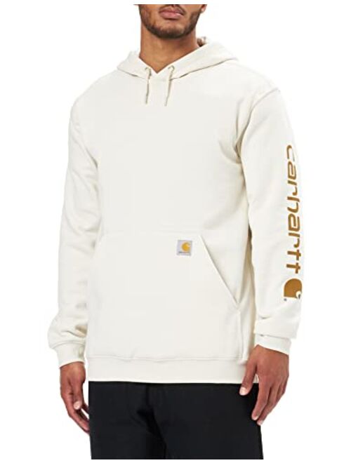 Carhartt mens Loose Fit Midweight Logo Sleeve Graphic Sweatshirt (Big & Tall)