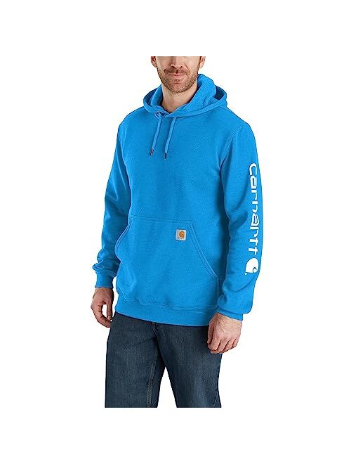 Carhartt mens Loose Fit Midweight Logo Sleeve Graphic Sweatshirt (Big & Tall)