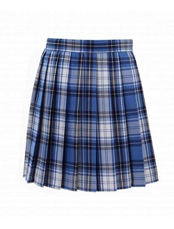 Golden service Women School Uniforms Plaid Knife Pleated Costume Mini Skirt