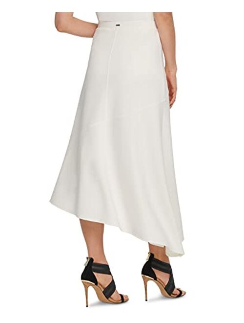 DKNY Womens Paneled Asymmetric Skirt