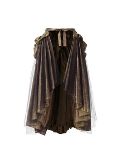 BLESSUME Victorian Ruffles Bustle Skirt/Cape