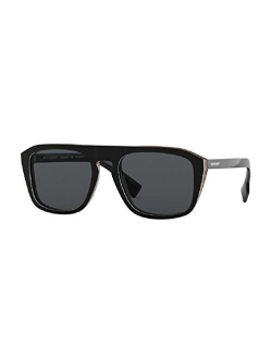 BE4286 55mm Square Sunglasses For Men for Women FREE Complimentary Eyewear Care Kit