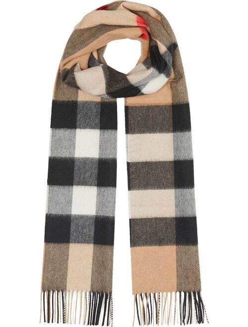 Burberry vintage check cashmere scarf