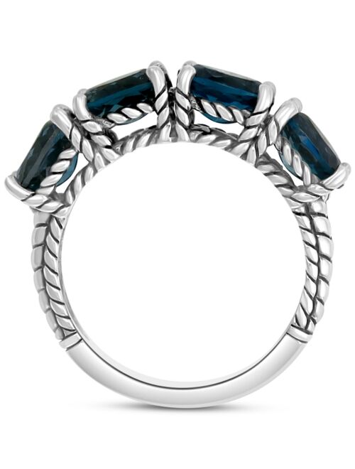 EFFY Collection EFFY® London Blue Topaz Statement Ring (3-3/4 ct. t.w.) in Sterling Silver