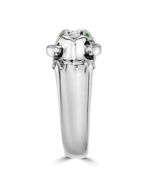 Effy Jewelry Tsavorite Panther Ring in 925 Sterling Silver, 0.02 TWCIRS0K621VV