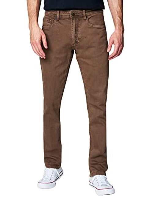 [BLANKNYC] Mens Slim Fit Flat Front Tapered Jeans with 5 Pockets, Comfortable & Stylish Pants