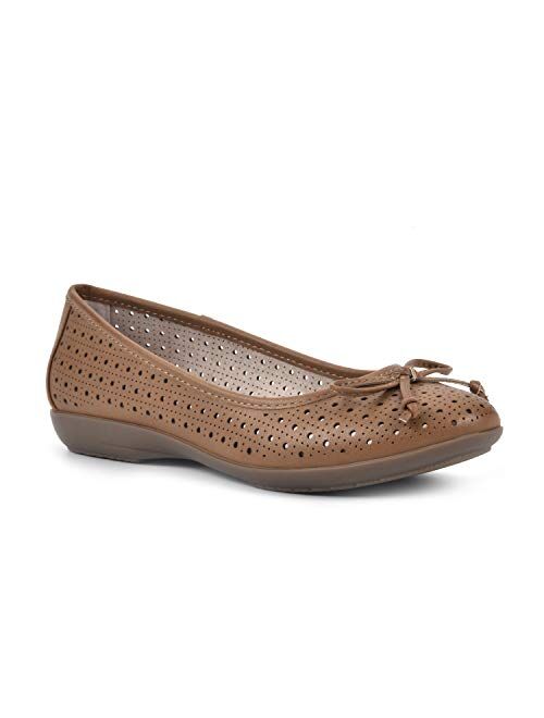 CLIFFS BY WHITE MOUNTAIN Cheryl String Tie Ballet Flat