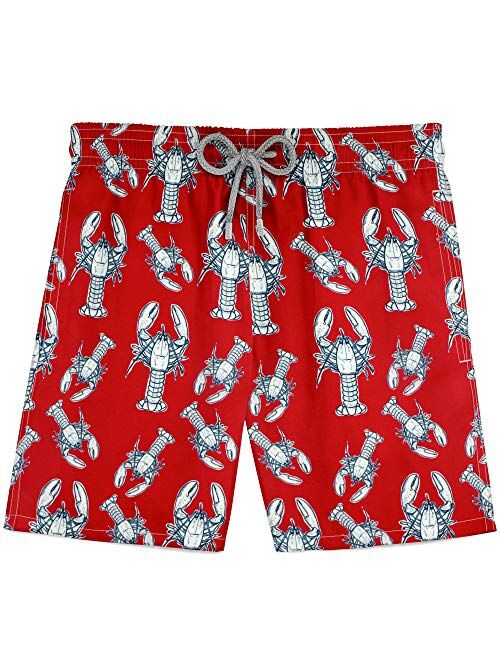 Stivali Father and Son Matching Swim Trunks Red Lobster