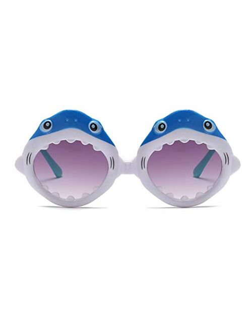 FANCYKIDS Shark Sunglasses Eyeglasses Novelty Funny Costume Sunglasses for Boys Girls Birthday Photo Props Sea Ocean Theme Party Decoration Toys 3 PAIRS