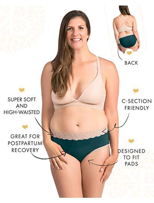 Kindred Bravely High Waist Postpartum Underwear & C-Section Recovery Maternity Panties 5 Pack