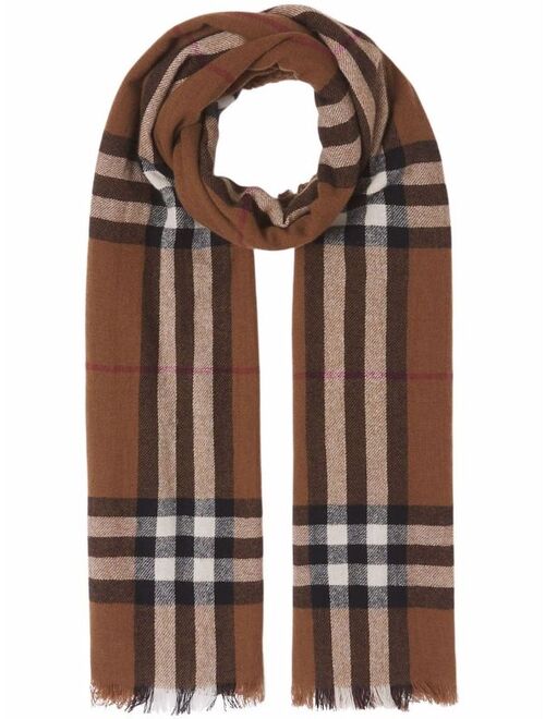 Burberry check-pattern scarf