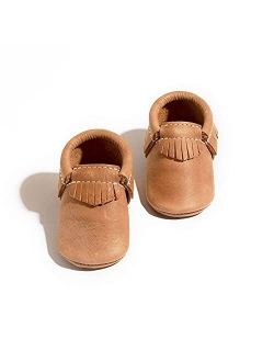 - Soft Sole Leather Moccasins - Baby Girl Boy Shoes - Multi-Color