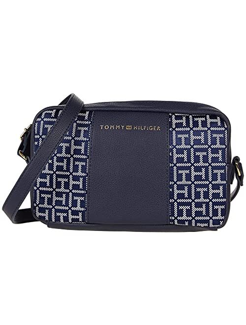 Tommy Hilfiger Kinsley II-Camera Crossbody-Square Monogram Jacquard