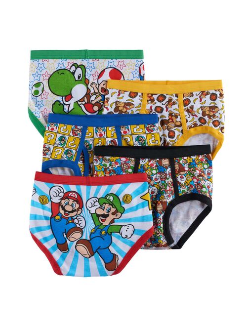 Boys 4-8 Super Mario Bros. 5-Pack Briefs