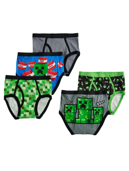 Boys 4-8 Minecraft 5-Pack Briefs