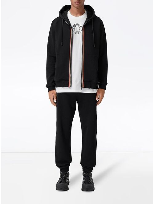 Burberry Icon Stripe zip-up hoodie