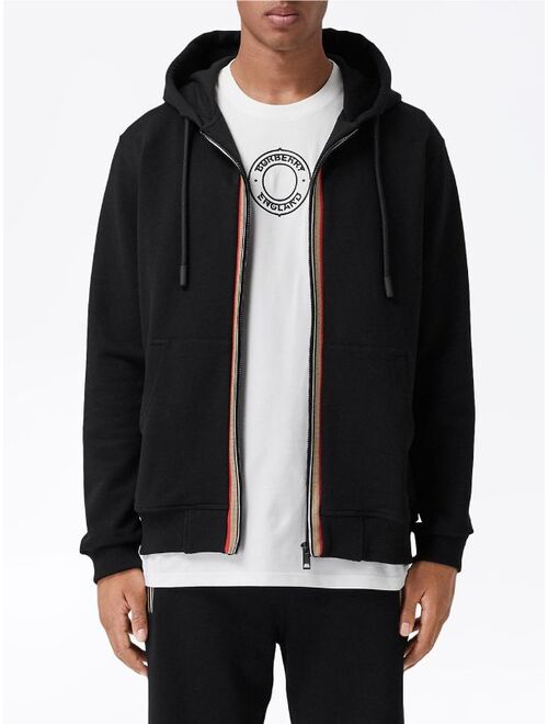 Burberry Icon Stripe zip-up hoodie