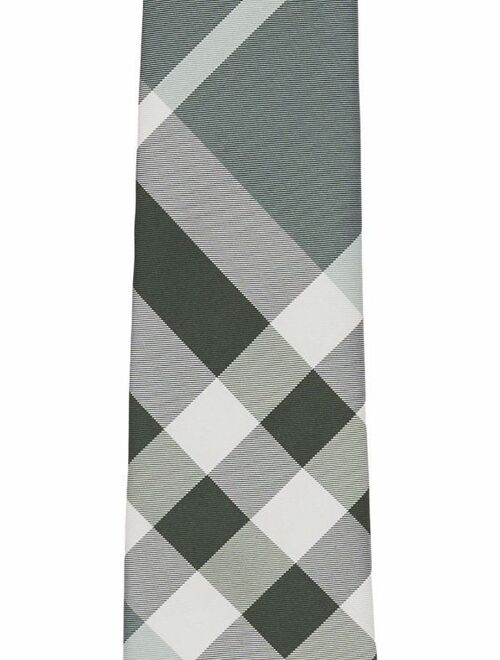 Burberry check-print silk tie