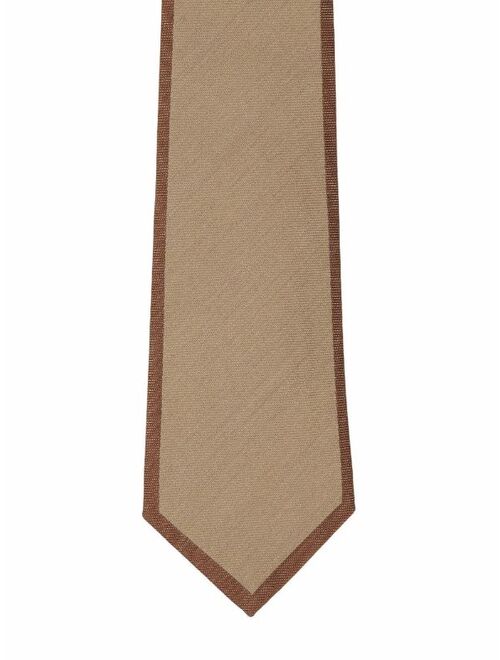 Burberry classic-cut logo-detail wool-silk tie