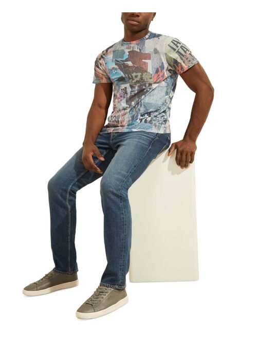 GUESS Men's Poster Collage Graphic T-Shirt