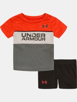 Boys' Toddler UA Wordmark Block Short Sleeve & Shorts Set