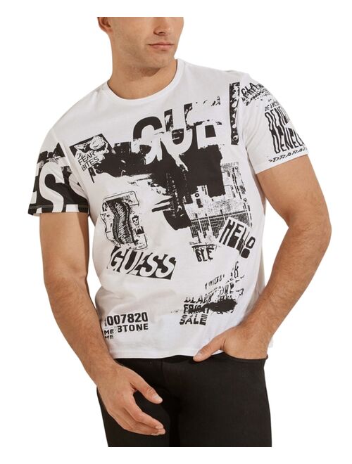 GUESS Men's Poster Logo T-Shirt