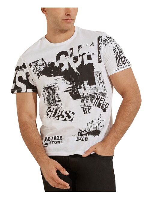 GUESS Men's Poster Logo T-Shirt