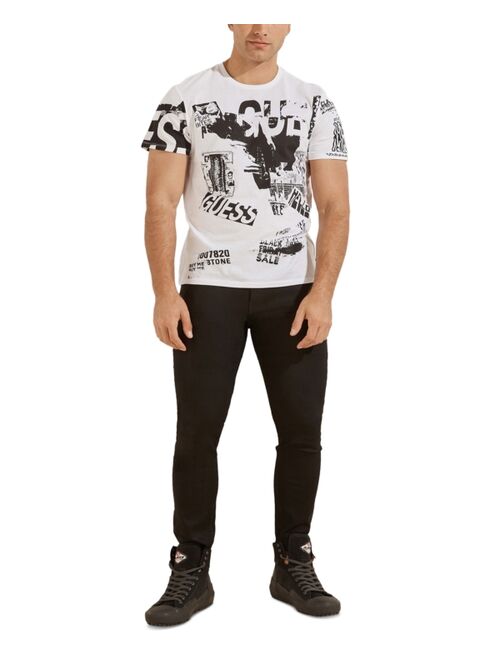 GUESS Men's Poster Logo T-Shirt