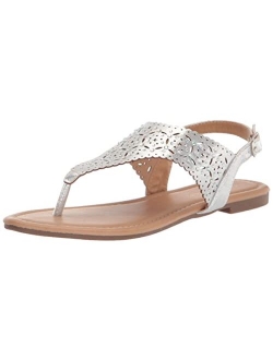 Women's Rhinestone Casual Wear Cut Gladiator Flat Sandals Beach Dressy T-Strap Thong Sandals