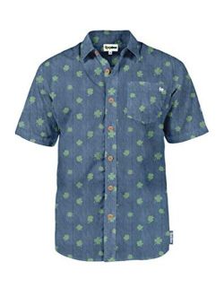 Men's St. Patrick's Day Button Down Shirt - St. Paddy's Hawaiian Shirt for Guys