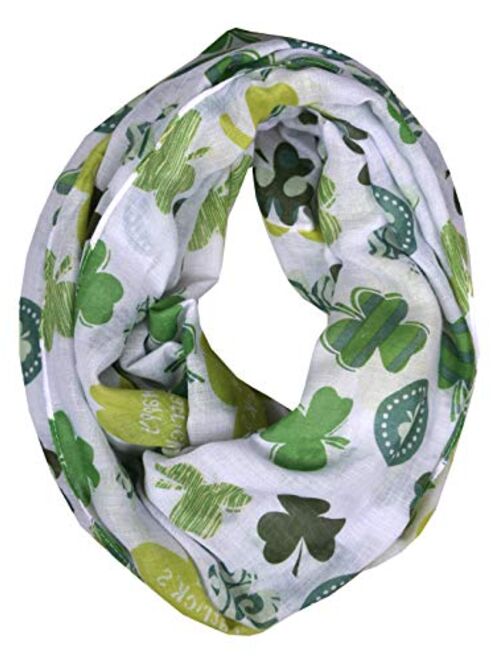 Love Lakeside-Women's St. Patrick's Day, Shamrock Clover Scarf