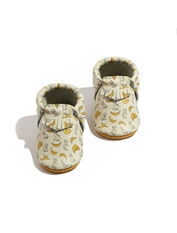 Soft Sole Leasther City Moccasins, Baby Girl Shoes, Multiple Sizes and Colors