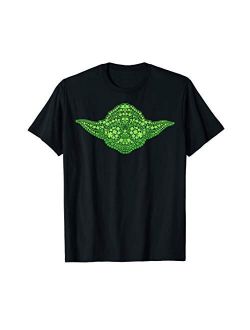 Yoda Clover Face St Patrick's Day Graphic T-Shirt T-Shirt