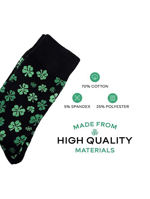 Man of Men - Men's St. Patricks Day Socks - Choice of Style and Color St. Pattys