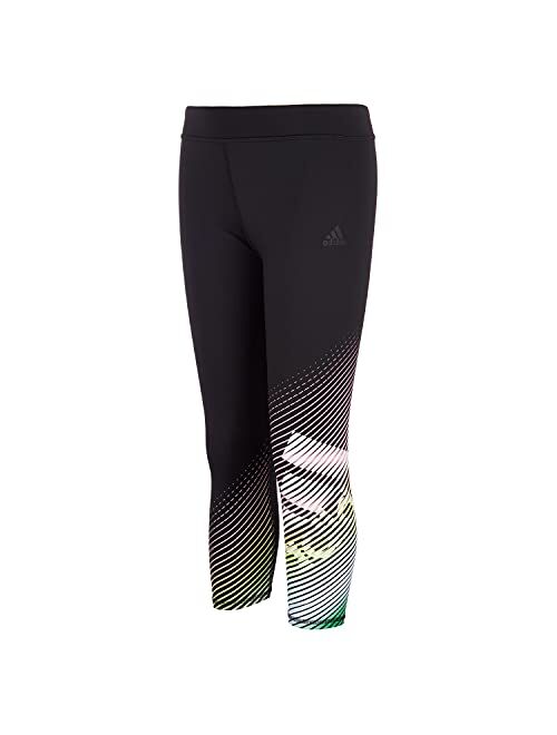 adidas Girls' Aeroready Innovation Graphic 7/8" Tights