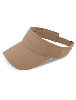 The Hat Depot Kids 100% Cotton Sport Quick-Adjust Strap Closure Sun Protect Golf Visor Cap Hat