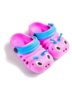 Charrost Baby Girls Boys Sandals Kid's Cute Lightweight Shoes Summer Premium Cartoon Sandals Children Caterpillar Non-Slip Beach Water Clogs Shoes Garden Slipper