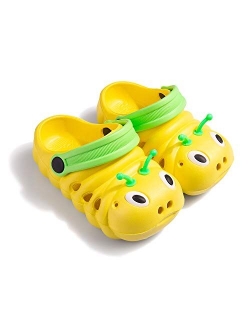 Charrost Baby Girls Boys Sandals Kid's Cute Lightweight Shoes Summer Premium Cartoon Sandals Children Caterpillar Non-Slip Beach Water Clogs Shoes Garden Slipper