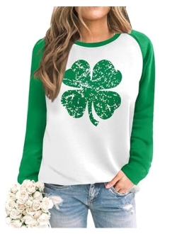 Spadehill St. Patrick's Day Womens Raglan Long Sleeve T Shirt