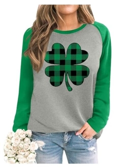 Spadehill St. Patrick's Day Womens Raglan Long Sleeve T Shirt