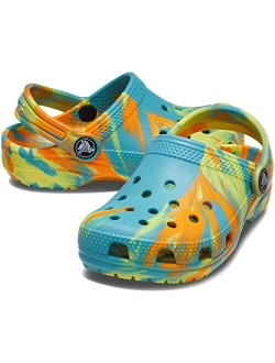 unisex-child Kids' Classic Marbled Tie Dye Clog