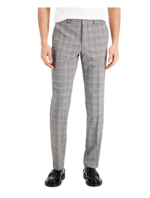 HUGO BOSS Men's Modern-Fit Glen Plaid Suit Separate Pants