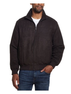 Men's Microsuede Bomber Jacket