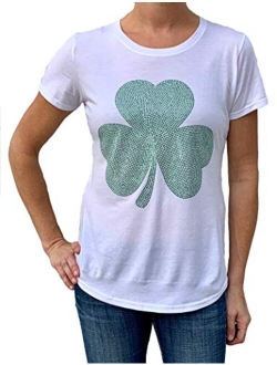 Sorock Women's Studded Shamrock St. Patrick's Day Tshirt