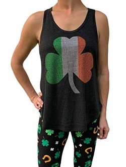 Sorock Women's Studded Shamrock St. Patrick's Day Tshirt