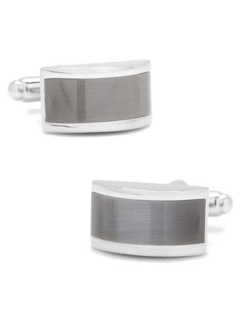 Cufflinks, Inc. Cufflinks Inc. Grey Cat's Eye Plated Base Metal Bridged Cufflinks