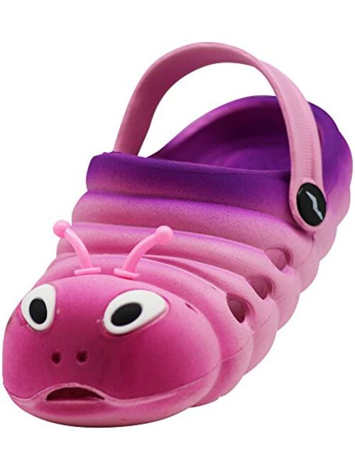 NORTY Toddler Kids Bug Caterpillar Clog Sandal, Walking Slipper Boys & Girls - Runs 2 Sizes Small