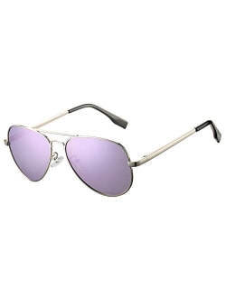 DeBuff Kids Polarized Aviator Sunglasses for Boys Girls Age 5-18, Adult Small Face 52MM