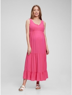 Maternity Maxi Empire Waist Tank Dress